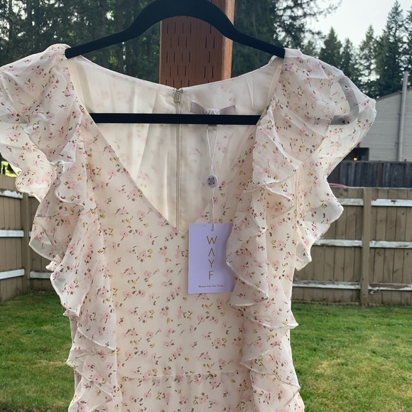 🆕 Wayf Terni Ruffle Mini Dress - Picture 8 of 8